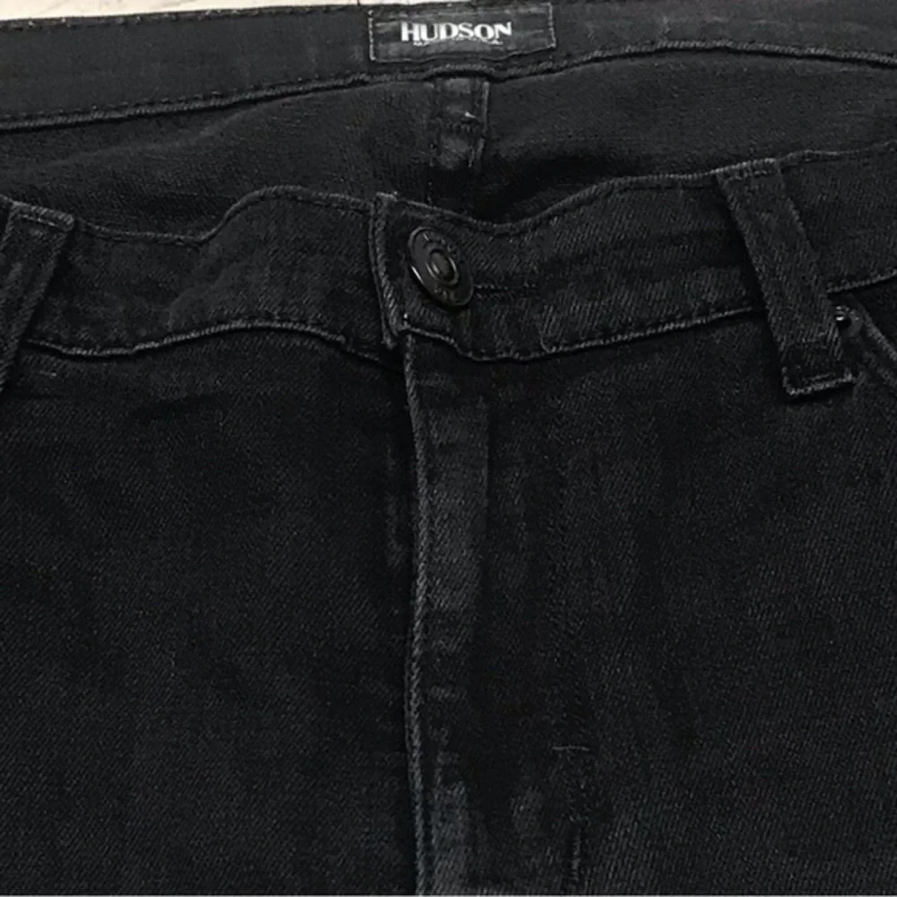 Hudson Blake Made In USA 32x31 Slim Straight Black Mens Stretch Denim Blue Jeans